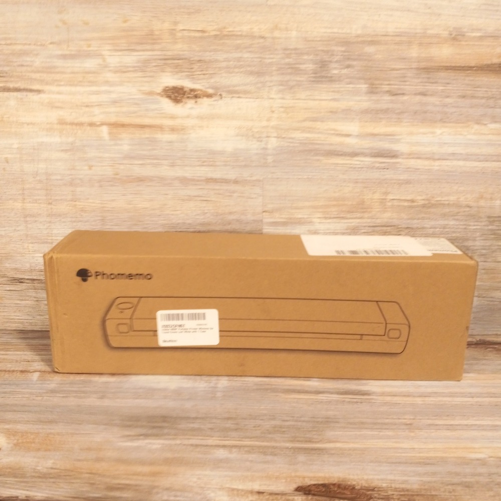 Phomemo M08F Portable Thermal Printer Wireless Bluetooth Travel Green White Case